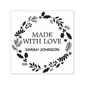 Made with Love Winter Foliage Wreatalized Zelfinktende Stempel (Design)