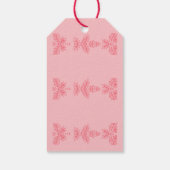 Made with Love with peach floral motif Cadeaulabel (Achterkant)