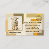 Made with Love Wool Knitting Crafts Visitekaartje (Voorkant)