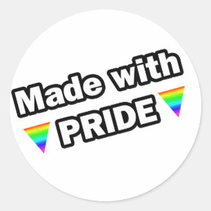 Made with Pride Ronde Sticker