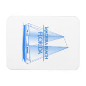 Madeira Beach Coastal Nautical Sailing Sailor Magneet (Horizontaal)