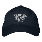 Madeira Beach Florida Embroidered Baseball Hat Geborduurde Pet (Voorkant)