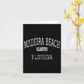 Madeira Beach Florida FL Vintage Kaart (Gele Bloem)