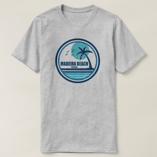 Madeira Beach Florida Palm Tree Vogels T-shirt (Design voorkant)