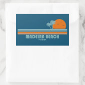 Madeira Beach Florida Sun Palmbomen Rechthoekige Sticker (Tas)