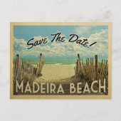 Madeira Beach Save the Date  Nautical Aankondigingskaart (Voorkant)