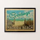 Madeira Beach Vintage Travel Legpuzzel (Horizontaal)