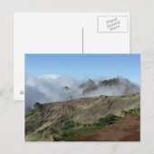 Madeira boven de wolken briefkaart, aanpassen briefkaart (Voorkant / Achterkant)