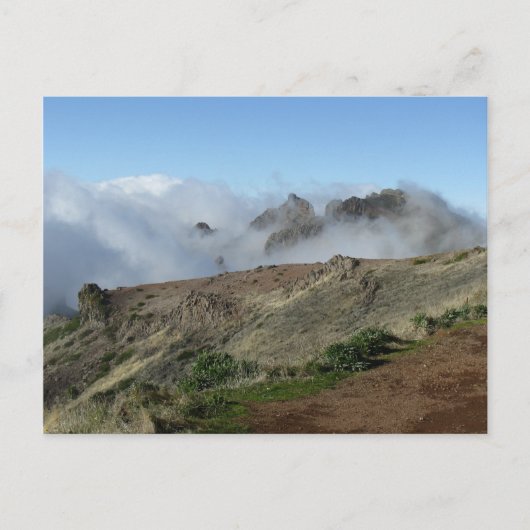Madeira boven de wolken briefkaart, aanpassen briefkaart (Voorkant)