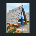 Madeira Briefkaart<br><div class="desc">Santana,  Madeira door Helen A. Lisher.</div>