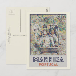 Madeira carreiros do monte illustration Portugal Briefkaart