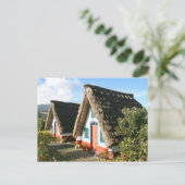 Madeira Eiland foto met Santana's Typische Huizen Briefkaart (Staand voorkant)