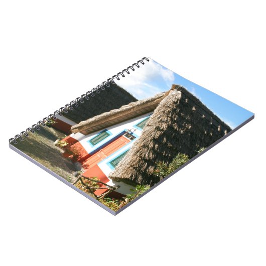Madeira Eiland foto met Santana's Typische Huizen Notitieboek (Linkerzijde)