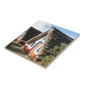 Madeira Eiland foto met Santana's Typische Huizen Tegeltje (Zijkant)