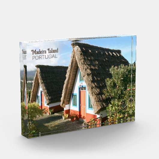 Madeira Eiland foto met Typische Huizen, Portugal (Links)