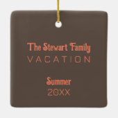 Madeira Eiland foto met Typische Huizen, Portugal Keramisch Ornament (Achterkant)