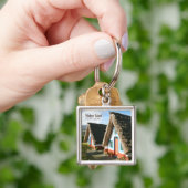 Madeira Eiland foto met Typische Huizen, Portugal Sleutelhanger (Hand)