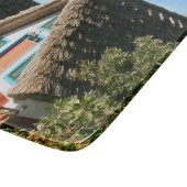 Madeira Eiland foto met Typische Huizen, Portugal Snijplank (Hoek)