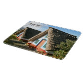 Madeira Eiland foto met Typische Huizen, Portugal Snijplank (Hoek)