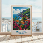Madeira Eiland Reizen Poster Portugal kunst aan de