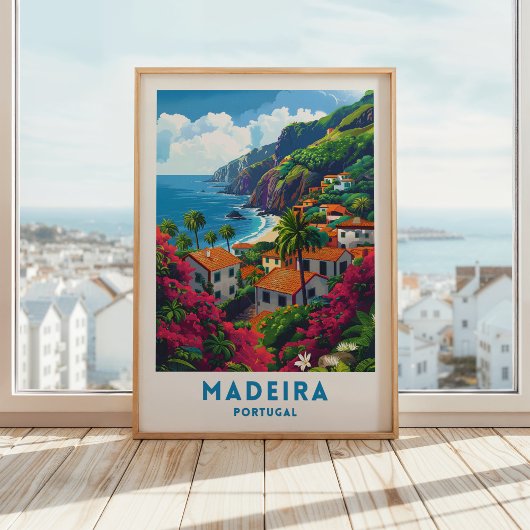 Madeira Eiland Reizen Poster Portugal kunst aan de