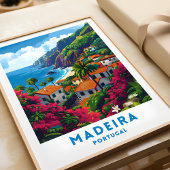 Madeira Eiland Reizen Poster Portugal kunst aan de
