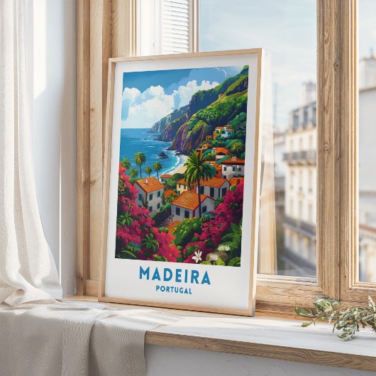 Madeira Eiland Reizen Poster Portugal kunst aan de