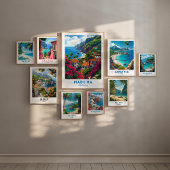 Madeira Eiland Reizen Poster Portugal kunst aan de