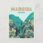 Madeira eilandvegetatie illustratie Portugal Briefkaart (Voorkant)
