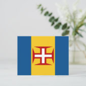 Madeira Flag Briefkaart (Staand voorkant)