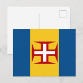 Madeira Flag Briefkaart (Voorkant / Achterkant)