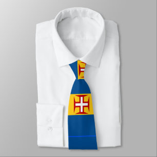 Madeira Flag Custom Mannen Stropdas