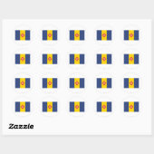 Madeira Flag Ronde Sticker (Vel)