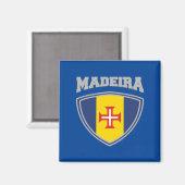 Madeira Flag Shield Magneet (Voorkant / Achterkant)