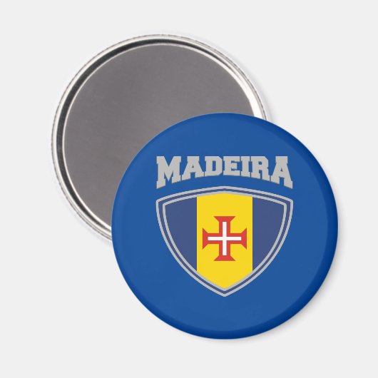 Madeira Flag Shield Magneet (Voorkant / Achterkant)
