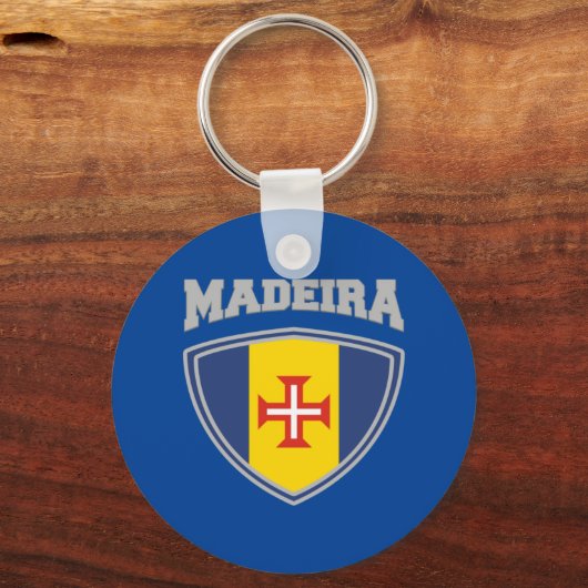 Madeira Flag Shield Sleutelhanger (Voorkant)