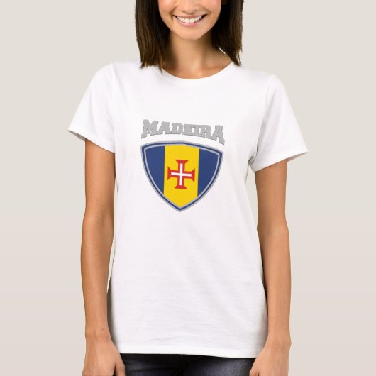 Madeira Flag Shield T-shirt (Voorkant)