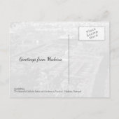 Madeira Funchal Botanical Garden Souvenir Briefkaart (Achterkant)