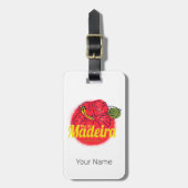 Madeira Hibiscus Bloem Eiland Portugal Souvenir Bagagelabel (Voorkant verticaal)