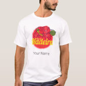 Madeira Hibiscus Bloemeneiland Portugal Souvenir T-shirt (Voorkant)