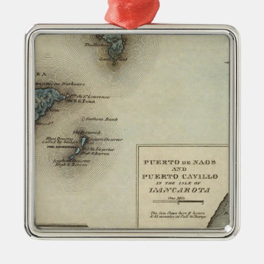 Madeira Ids Metalen Ornament (Voorkant)