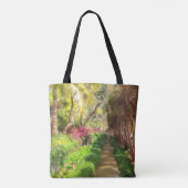 Madeira Island Sidewalk, een Garden Walk. Tote Bag (Achterkant)
