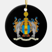 Madeira kerstversiering keramisch ornament (Voorkant)