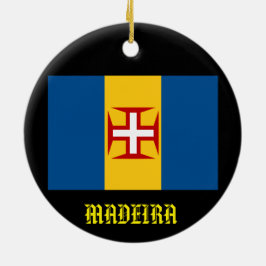 Madeira kerstversiering keramisch ornament