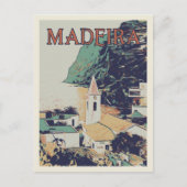 Madeira landschapsillustratie Portugal Briefkaart (Voorkant)