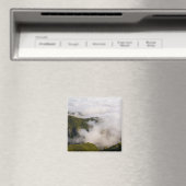 Madeira mountains in misty clouds, moody nature magneet (Insitu (Vaatwasser))