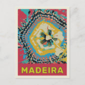 Madeira passion flower illustratie Portugal Briefkaart (Voorkant)