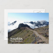 MADEIRA, Pico Areeiro Briefkaart (Voorkant / Achterkant)