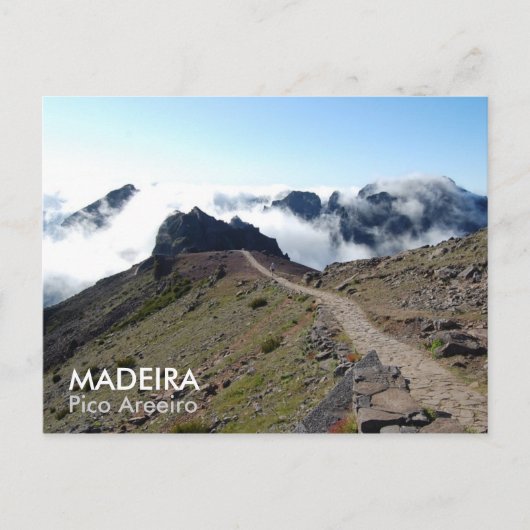 MADEIRA, Pico Areeiro Briefkaart (Voorkant)