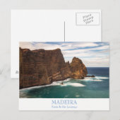 Madeira - Ponta de Sao Lourenco briefkaart met tek (Voorkant / Achterkant)